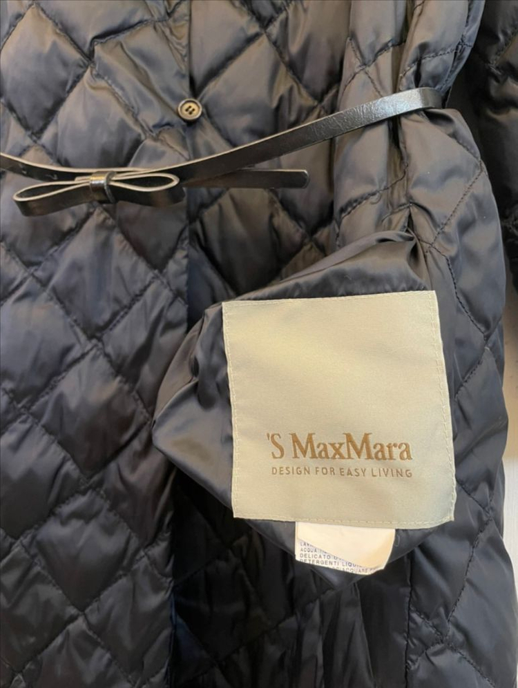 S Max Mara S막스마라 여성경량 벨트 구스퀼팅롱패딩코트:)--6