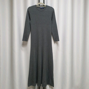 폴로 랄프로렌 골지 플레어 니트 롱원피스 드레스