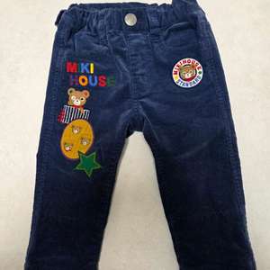 미키하우스 푸치와 별 와펜 팬츠 80