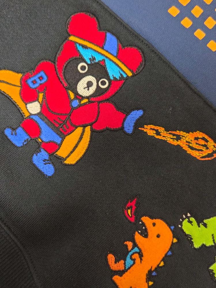 미키하우스 고가라인 더블비 기모 공룡 맨투맨 90--5