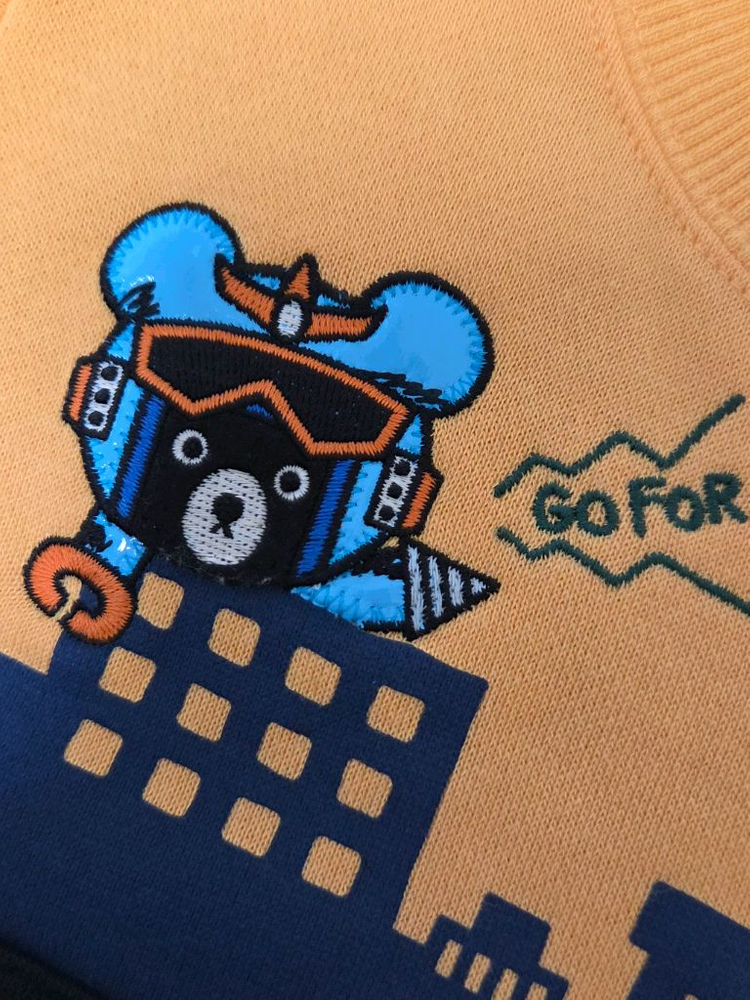 미키하우스 고가라인 더블비 기모 공룡 맨투맨 90--6