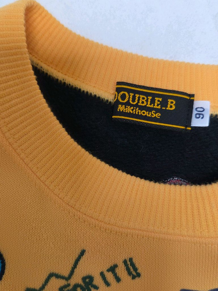 미키하우스 고가라인 더블비 기모 공룡 맨투맨 90--8