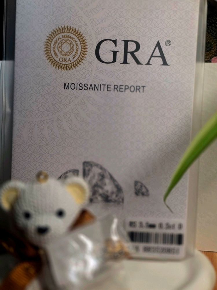 18k 화이트골드 모사나이트 귀걸이--3