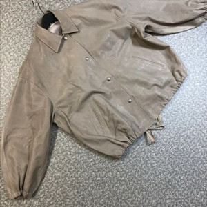 앳더베이글 엣더베이글 60만원대 리얼 램스킨 양가죽 벌룬 자켓 재킷 레더 이태리