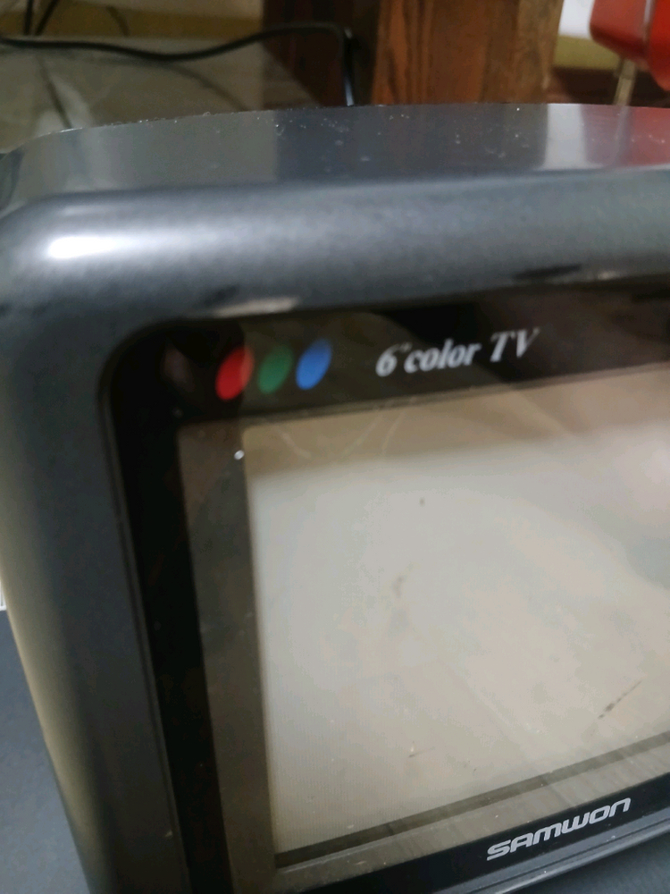 6인치 컬러 브라운관 tv 미니 빈티지 텔레비젼 이미지