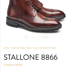 Carlos Santos Stallone 8866 가죽 부츠 이미지