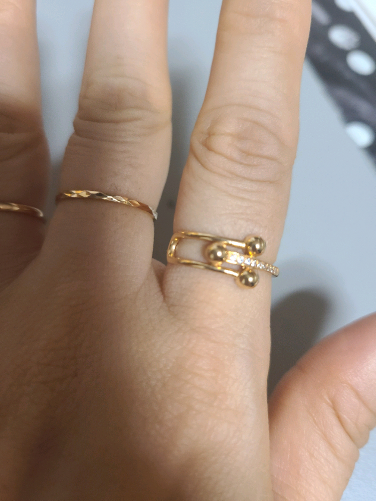 18k핑크골드 반지--9