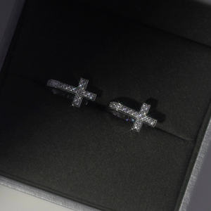 [윙블링]스테이시 아이사 착용 14k post 페르나 큐빅 원터치 링귀걸이 귀걸이