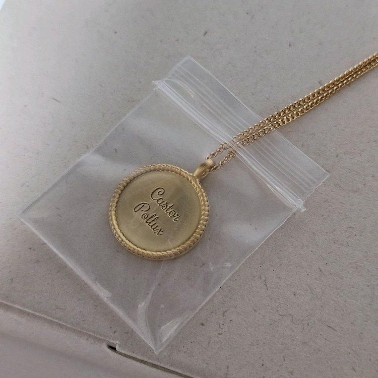 양미라 x 워스워드 WorthWord 골드 레이어드 코인 목걸이 + 체인 목걸이 [새상품/미착용] 이미지