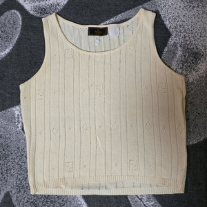 FENDI 펜디 정품 포인텔 크롭 니트 슬리브리스