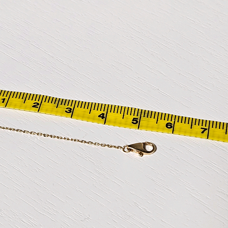 도나앤디 14k 이니셜 코인 금 팔찌--5