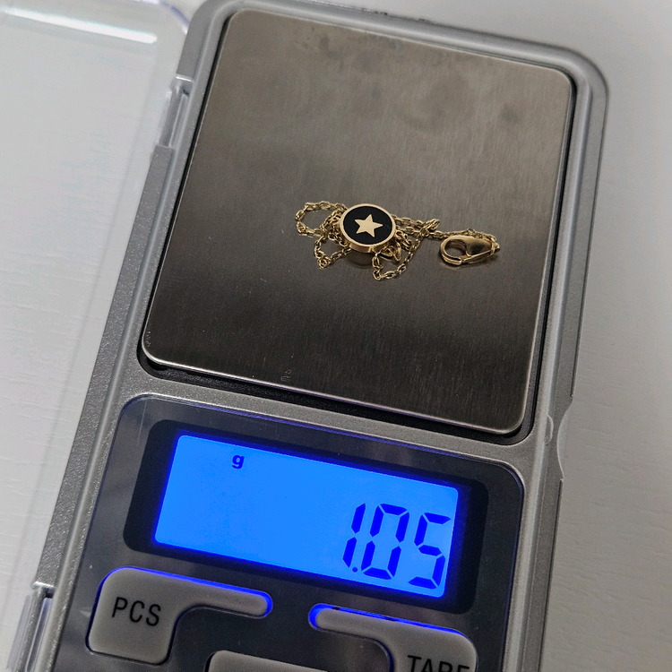 도나앤디 14k 이니셜 코인 금 팔찌--6