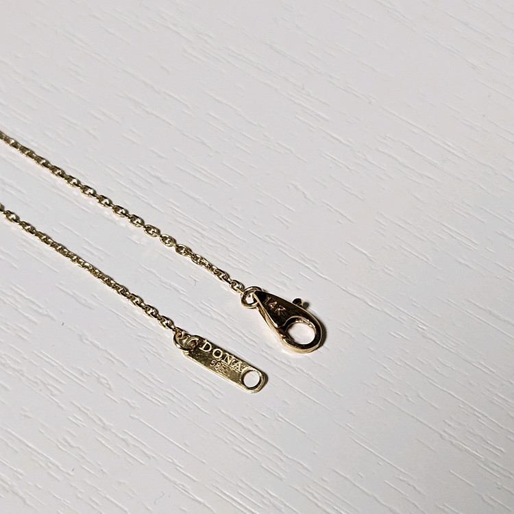 도나앤디 14k 이니셜 코인 금 팔찌--7
