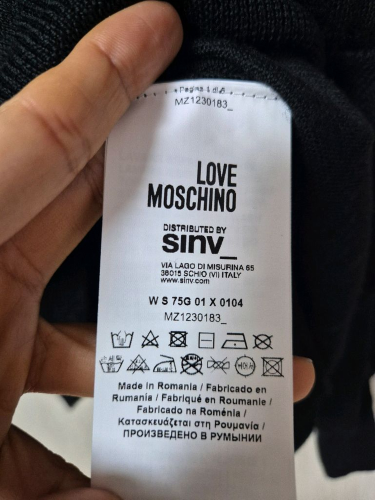 (정품) 러브 모스키노 리본 니트 스웨터 스몰--6