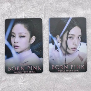[희귀] 블랙핑크 포토카드 본핑크 서울콘서트 양면 포카 / 제니 지수 리사 로제 이미지