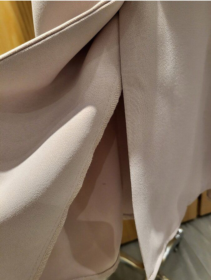 트위 스퀘어넥 핀턱 버튼 원피스 이미지