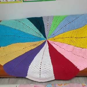 원형 모티브 블랭킷