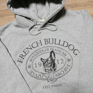 siyazu 시야쥬 불독 기모 여성 후드티 후디 프리사이즈