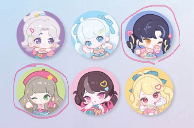 이세계아이돌 팝업굿즈 정가이하 (쿠션, 그립톡, 엽서, 엘홀더, 뱃지) 이미지