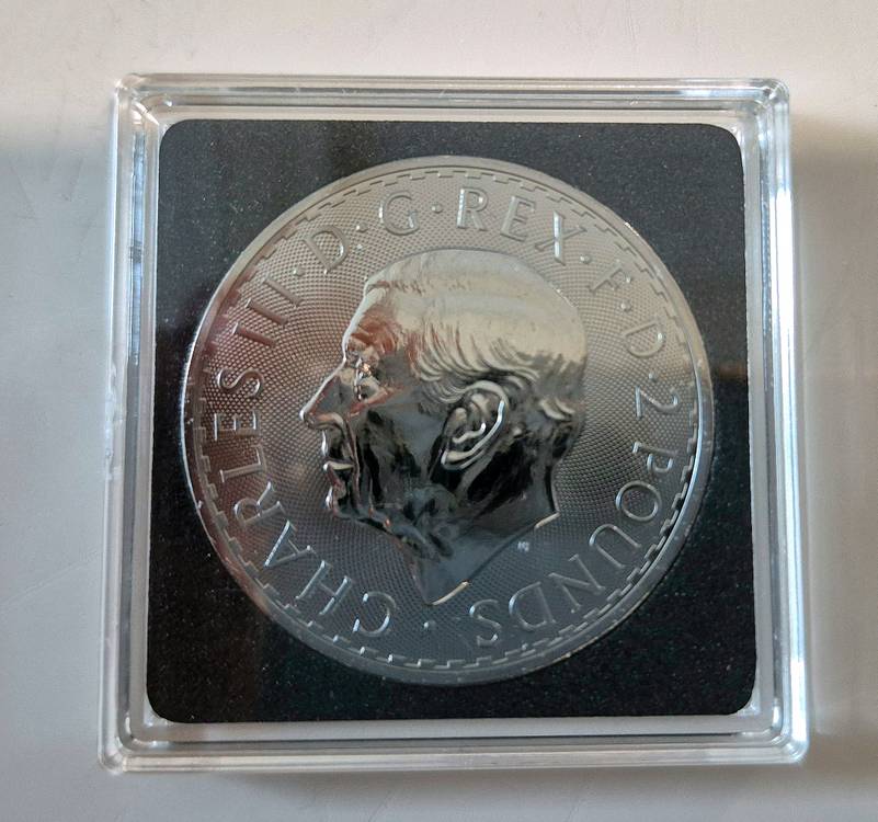 브리타니아 한정판 블랙루테늄(백금)+24k도금 은화--2