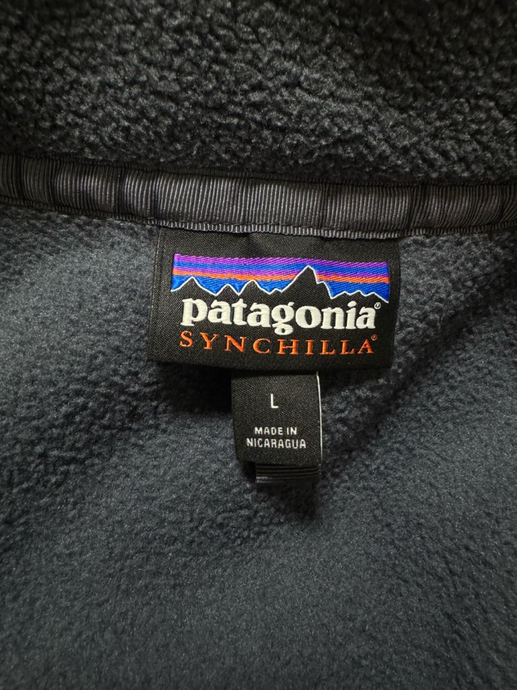 [L]파타고니아 신칠라 스몰더 블루 버니쉬드 레드--2