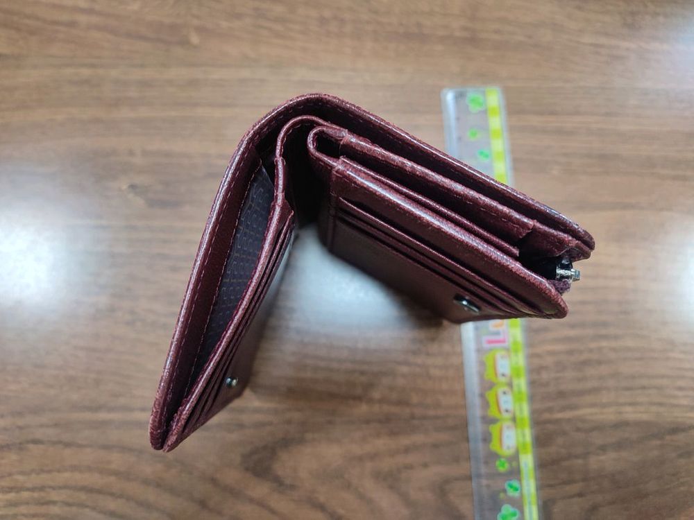 코앤크릿 슬립포켓 여성 염소가죽 반지갑 (버건디) 이미지