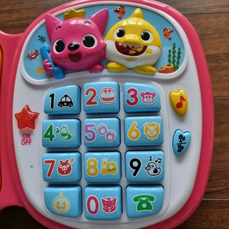 핑크퐁 아기상어 멜로디 전화기 유아 장난감--1