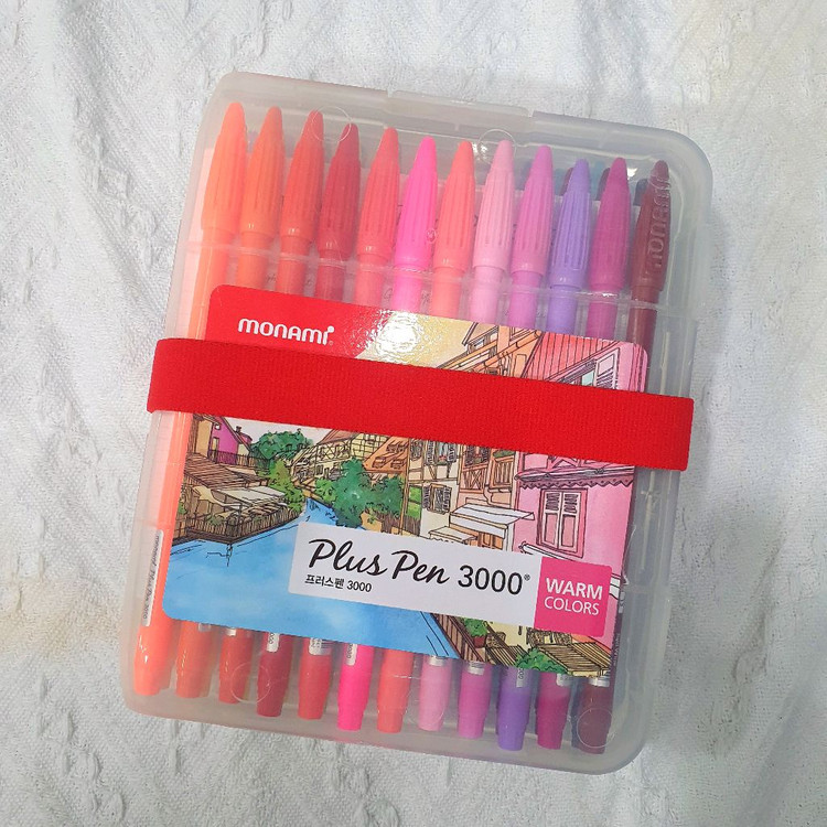 모나미 플러스펜 3000 48색 세트 모나미 프러스펜 다꾸 처분 이미지