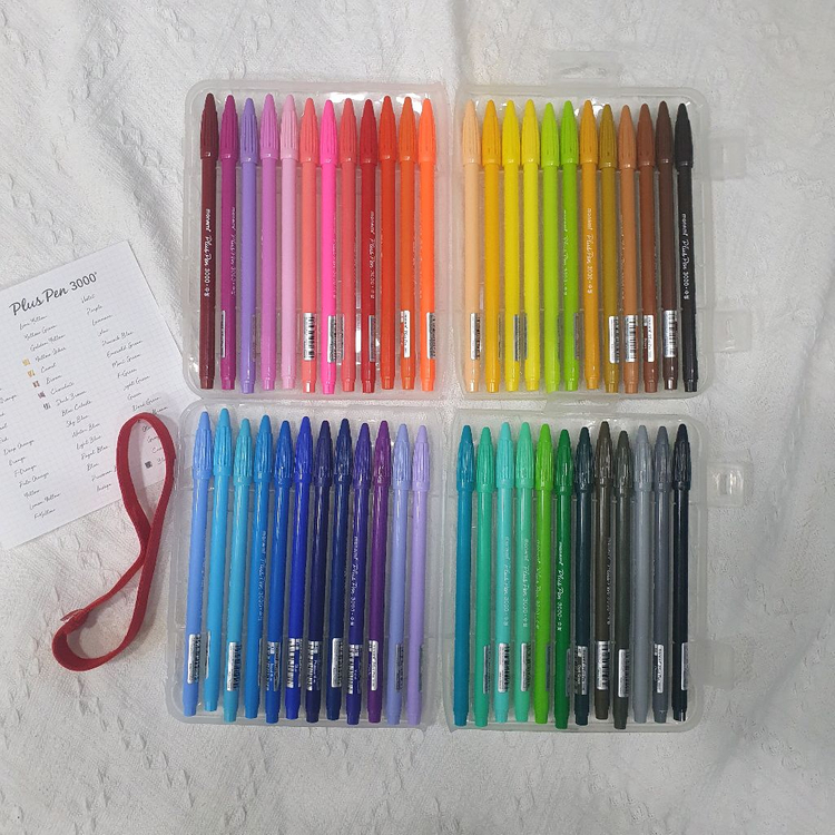 모나미 플러스펜 3000 48색 세트 모나미 프러스펜 다꾸 처분 이미지
