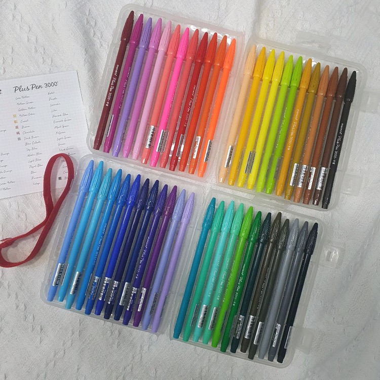 모나미 플러스펜 3000 48색 세트 모나미 프러스펜 다꾸 처분 이미지
