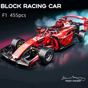레드 F1 레이싱카 레고스타일 블럭 455pcs 키덜트 조립식 장난감 이미지