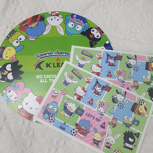 산리오 K리그 콜라보 팝업 부채 엽서 2개 일괄