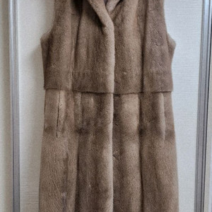 밍크 후드 베스트