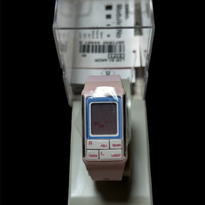 카시오 카시오 디지털 쿼츠 Dual Time Alarm 핑크색 손목시계 새 제품입니다