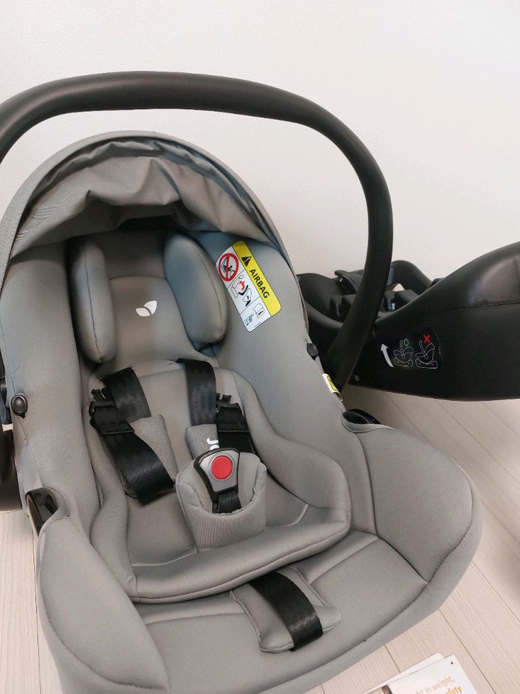 +베이스 포함 / JOIE 조이 아이스너그2 아이사이즈 인펀트 카시트 (ISOFIX) 바구니 카시트 이미지