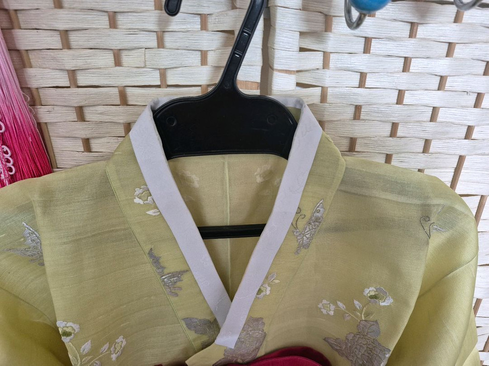 무지개보석주단여성한복실크저고리55~날씬66--1