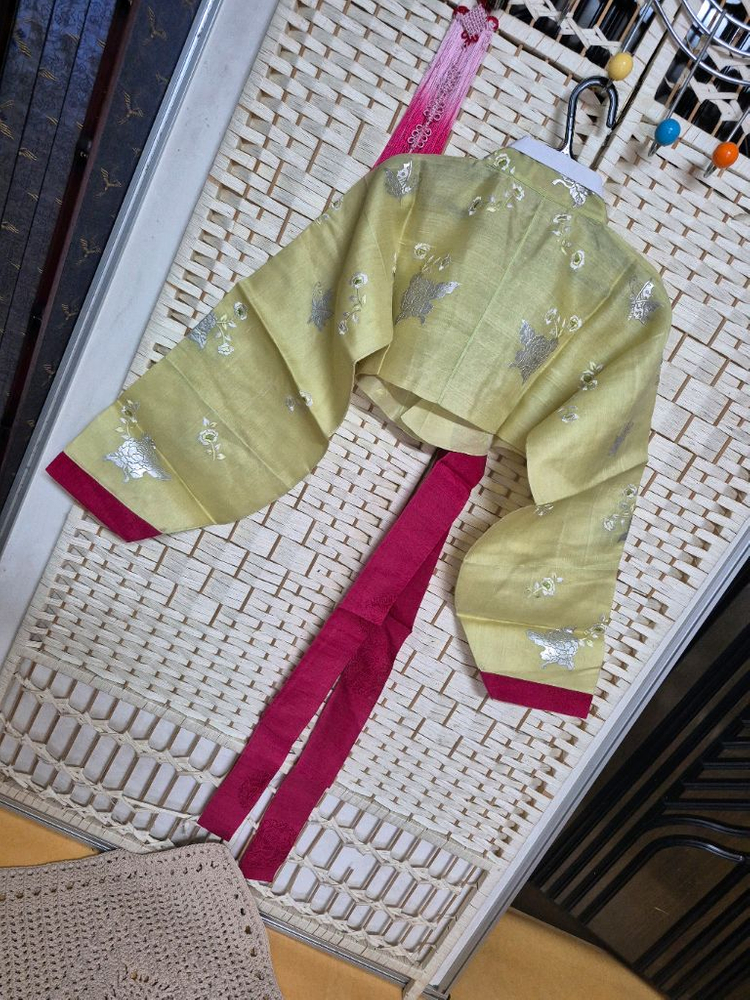 무지개보석주단여성한복실크저고리55~날씬66--2