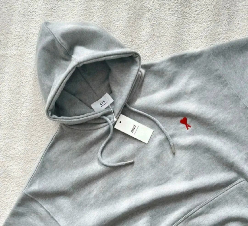 아미 레드 하트 후드티 QR인증가능 수입정품 이미지