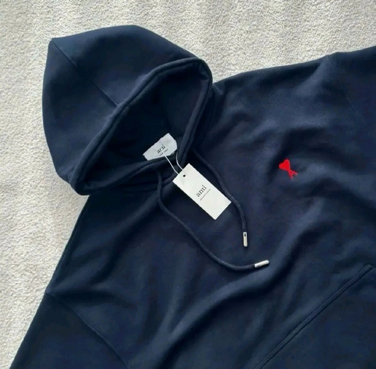 아미 레드 하트 후드티 QR인증가능 수입정품 이미지