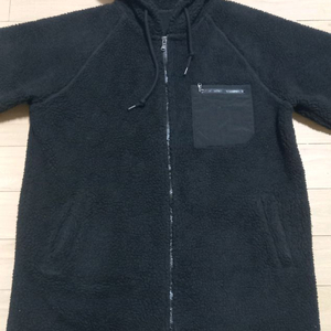 블랙 뽀글이 후드집업 105사이즈