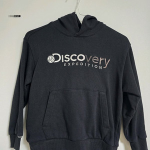 디스커버리 키즈 후드 티셔츠 130사이즈 블랙 이미지