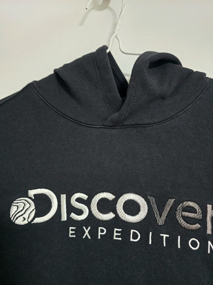 디스커버리 키즈 후드 티셔츠 130사이즈 블랙 이미지