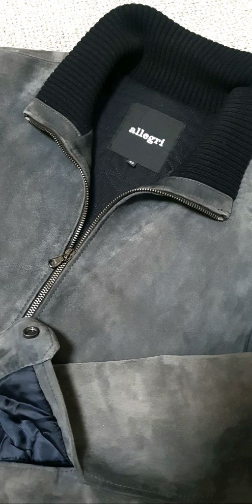 알레그리 천연 양가죽 스웨이드 자켓 판매해요 이미지