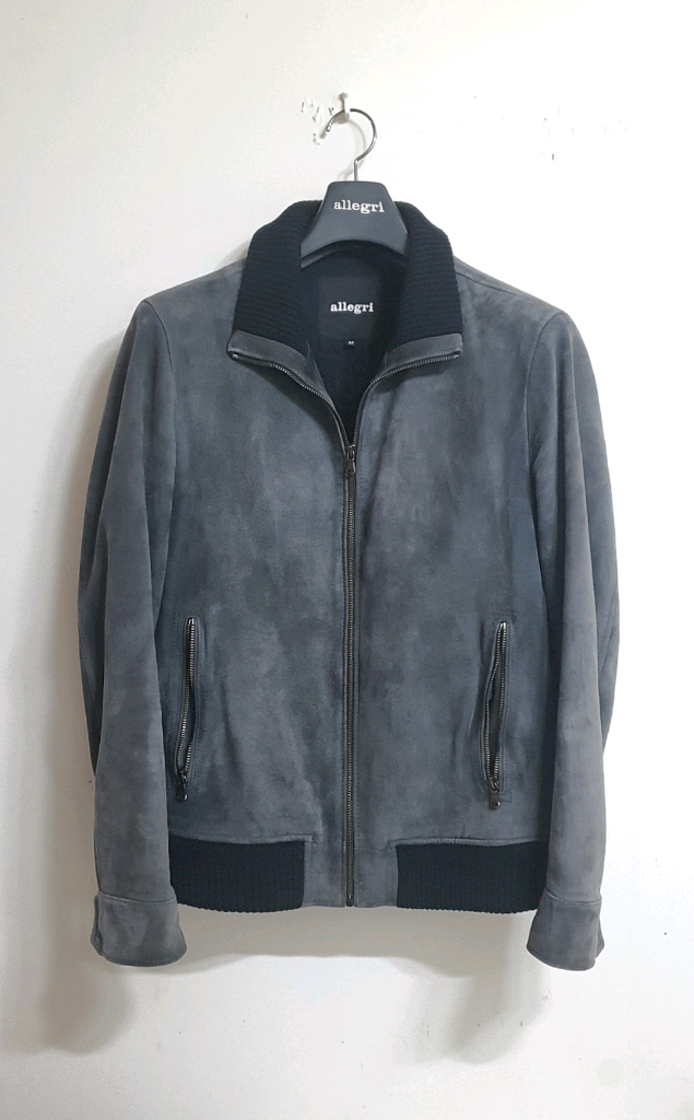 알레그리 천연 양가죽 스웨이드 자켓 판매해요 이미지