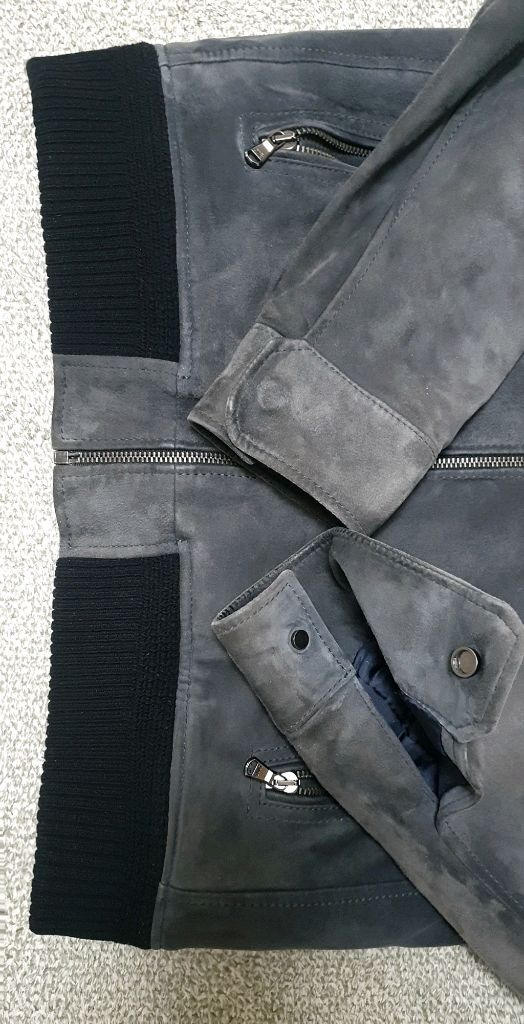 알레그리 천연 양가죽 스웨이드 자켓 판매해요 이미지