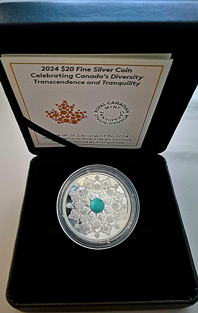 한정판 터키석 1온스 은화--2