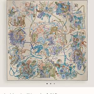 에르메스 Le Monde 캐시미어 실크 140 스카프