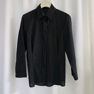 타임 스트라이프 블랙 셔츠