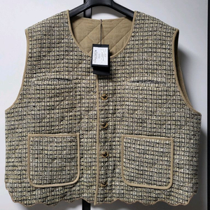 시스템 트위드 골덴 양면 조끼