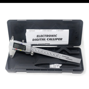 디지털 버니어 캘리퍼스 스텐질 눈금자 150mm 측정 이미지